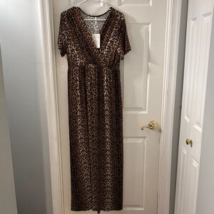 Leopard Print Maxi Dress